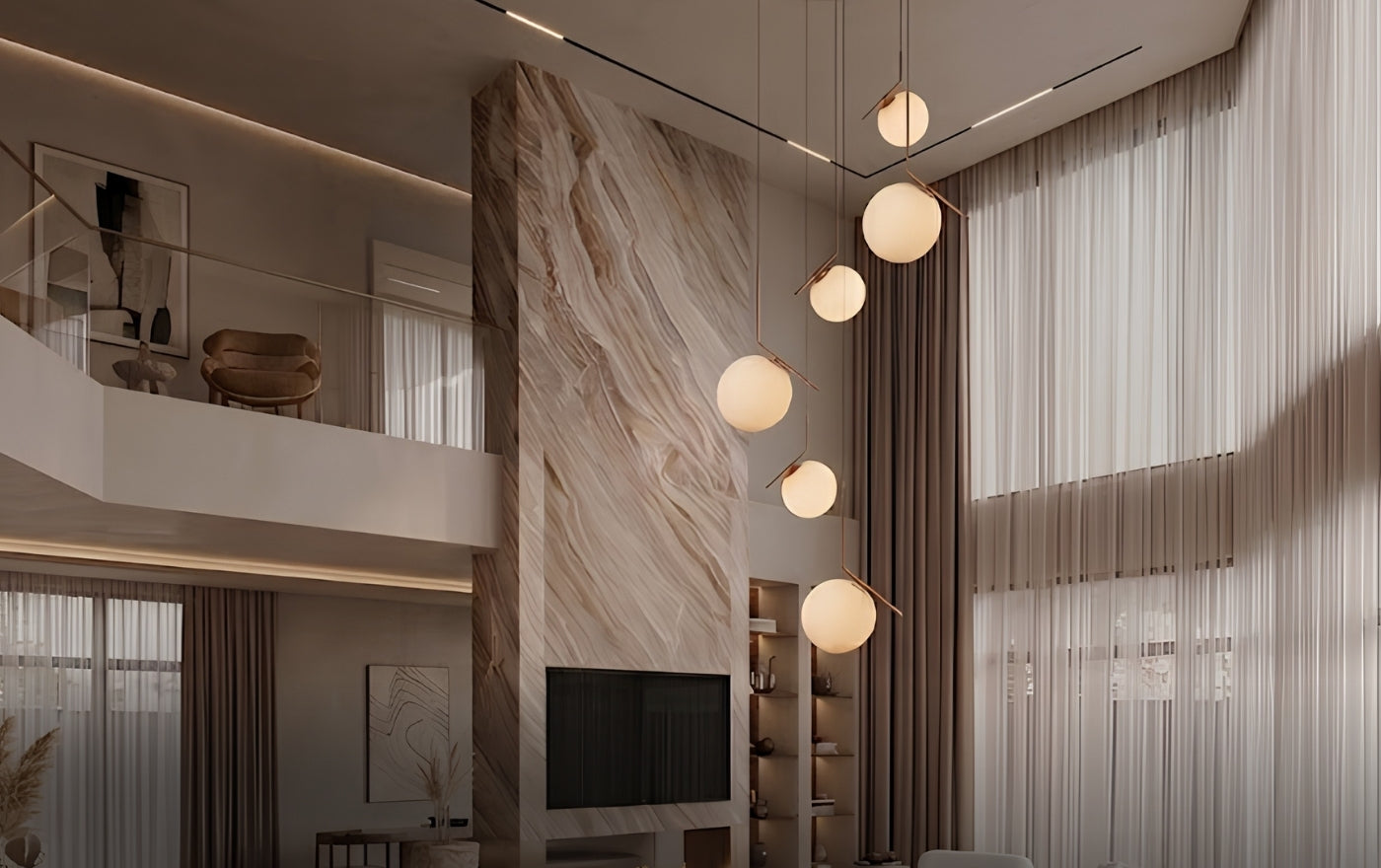 โคมไฟห้อยแบบ Multi Drop Lighting คืออะไร? เทคนิคการจัดวางให้สวยอย่างลงตัว