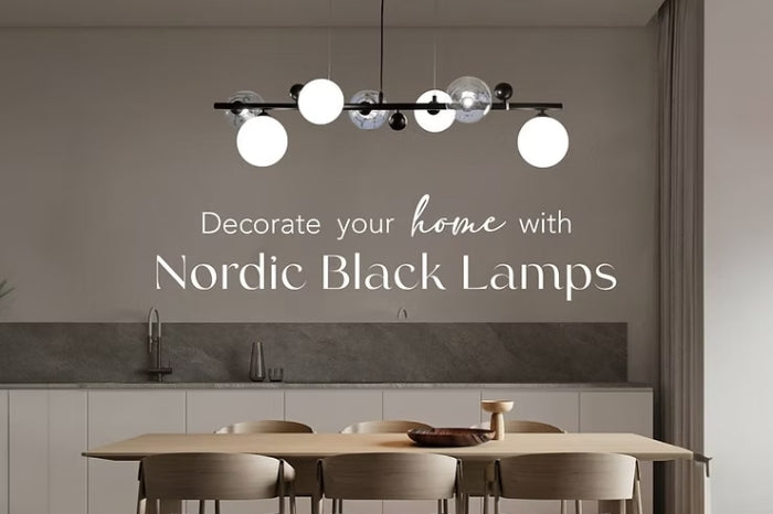 Decorate Your Home with Nordic Black Lamps ตกแต่งบ้านด้วยโคมไฟสีดำให้มีเสน่ห์มากยิ่งขึ้น