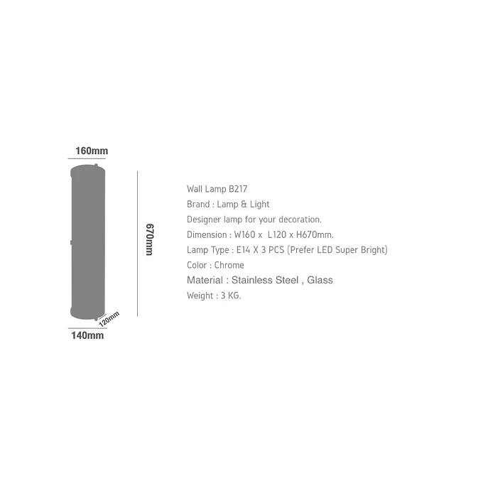 Wall Lamp RAVELLO B217