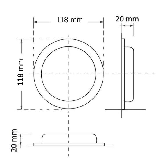 Downlight LED L44 6W 6000K