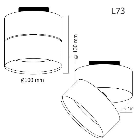 สปอตไลท์รางแทร็ค LED Tracklight L73 LED Warmwhite 12W ภาพที่ 4 | Lamp & Light โคมไฟตกแต่งบ้าน โคมไฟดาวน์ไลท์ โคมไฟเพดาน