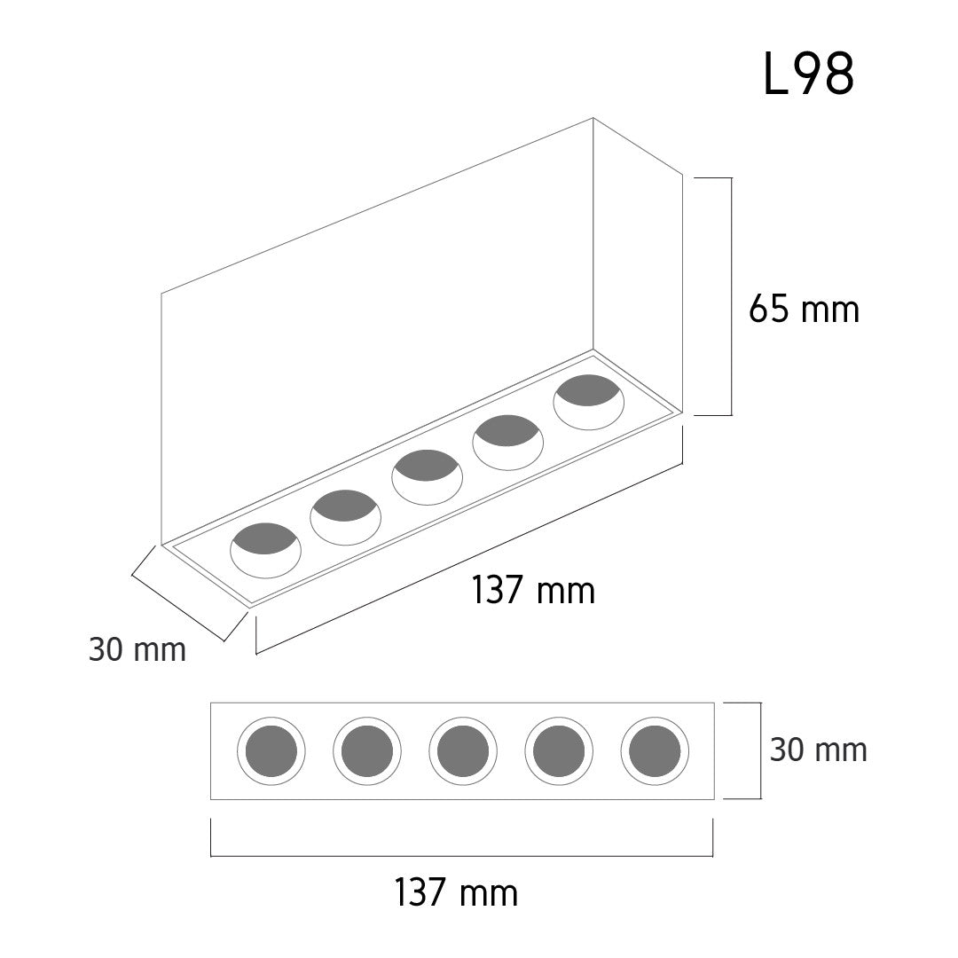 Mini Downlight L98 10W 3000K – mini recessed LED spotlight, view 3 | LAMP & LIGHT - Design forward Decorative lamp , Downlights, pendant lamp , striplights