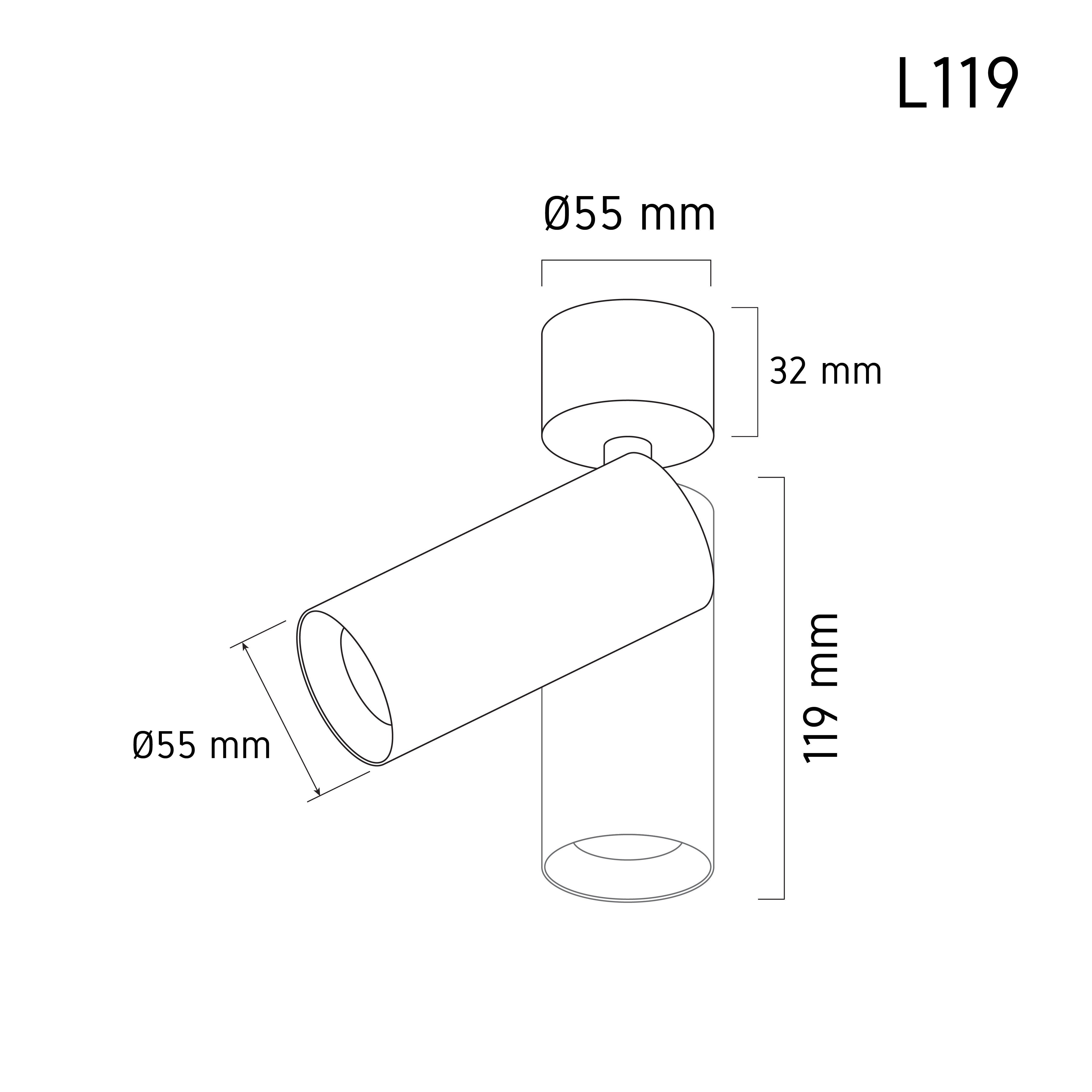 Tracklight LED L 119 – LED track light spotlight, view 6 | LAMP & LIGHT - Design forward Decorative lamp , Downlights, pendant lamp , striplights