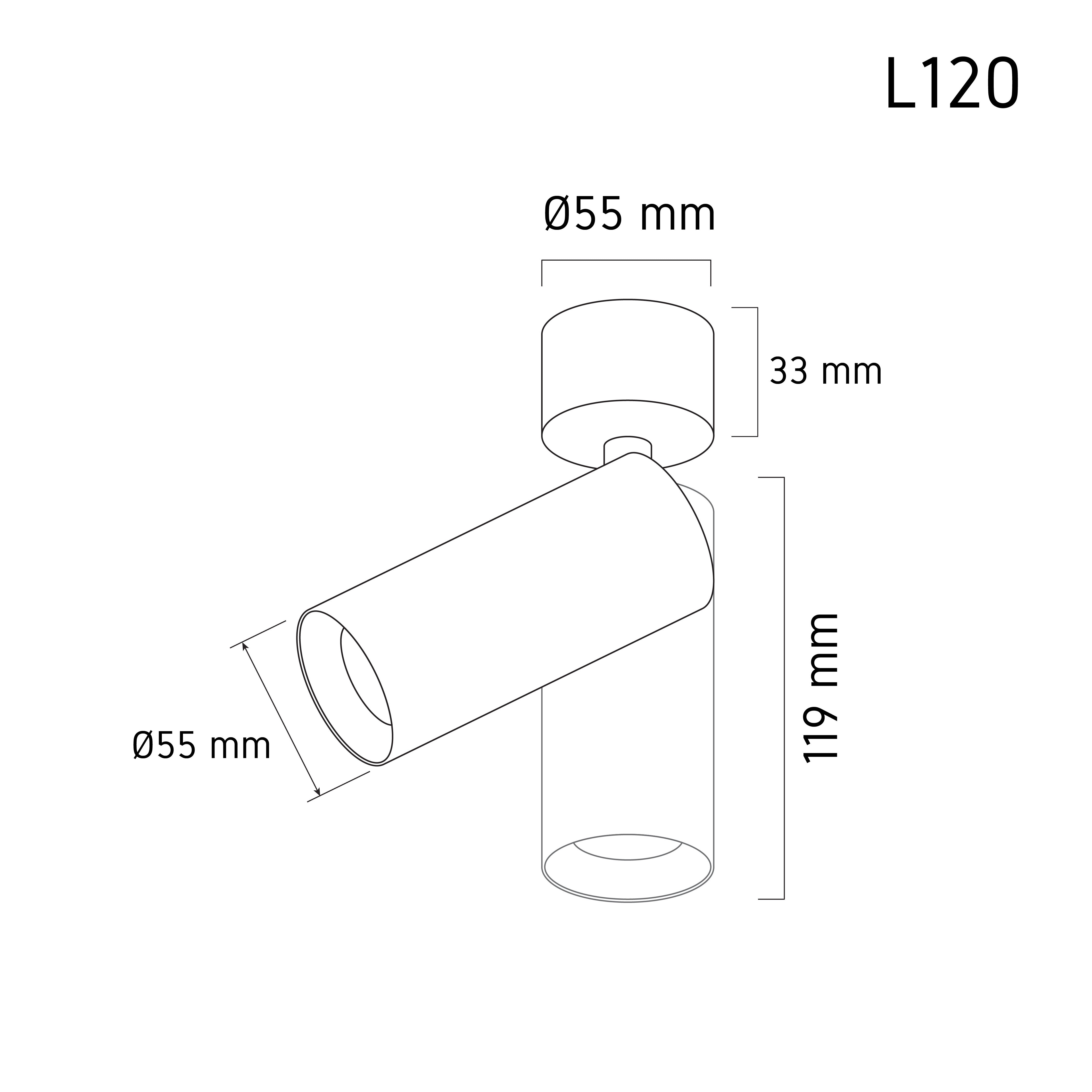 Tracklight LED L120 – LED track light spotlight, view 6 | LAMP & LIGHT - Design forward Decorative lamp , Downlights, pendant lamp , striplights