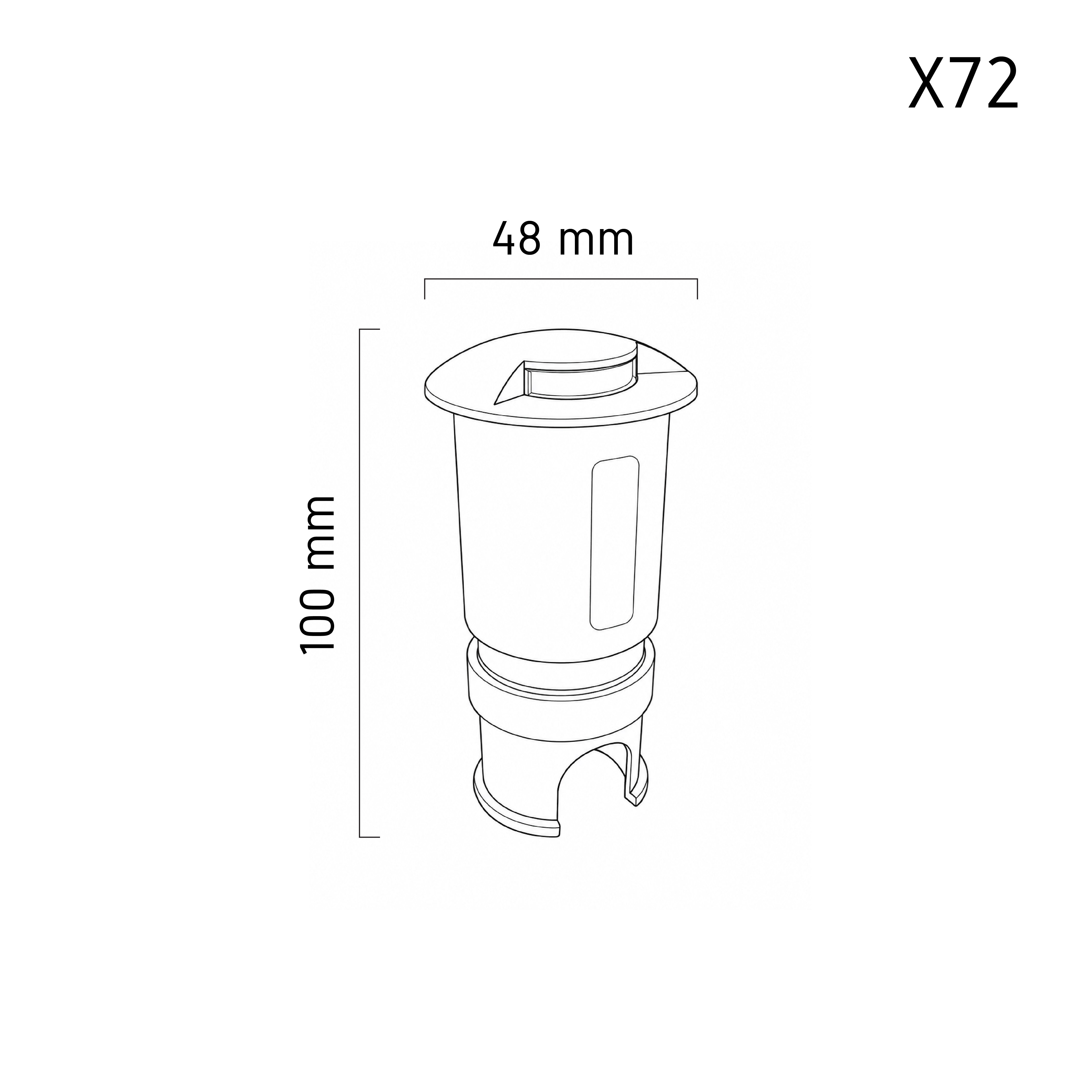 Inground Lamp ULEX X72 LED – outdoor inground uplight, view 5 | LAMP & LIGHT - Design forward Decorative lamp , Downlights, pendant lamp , striplights