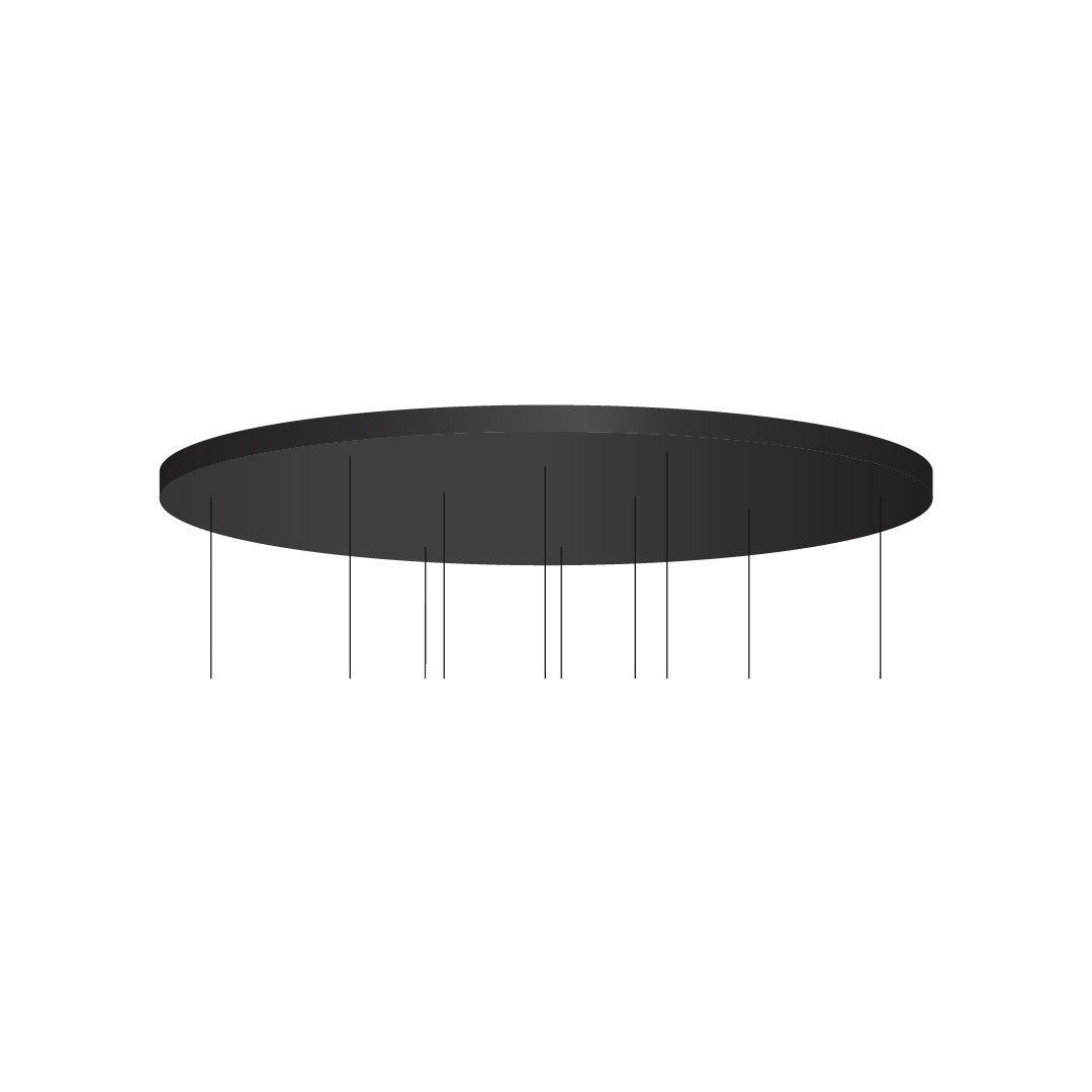 Multi-drop Plate Round - 10 Head - Black