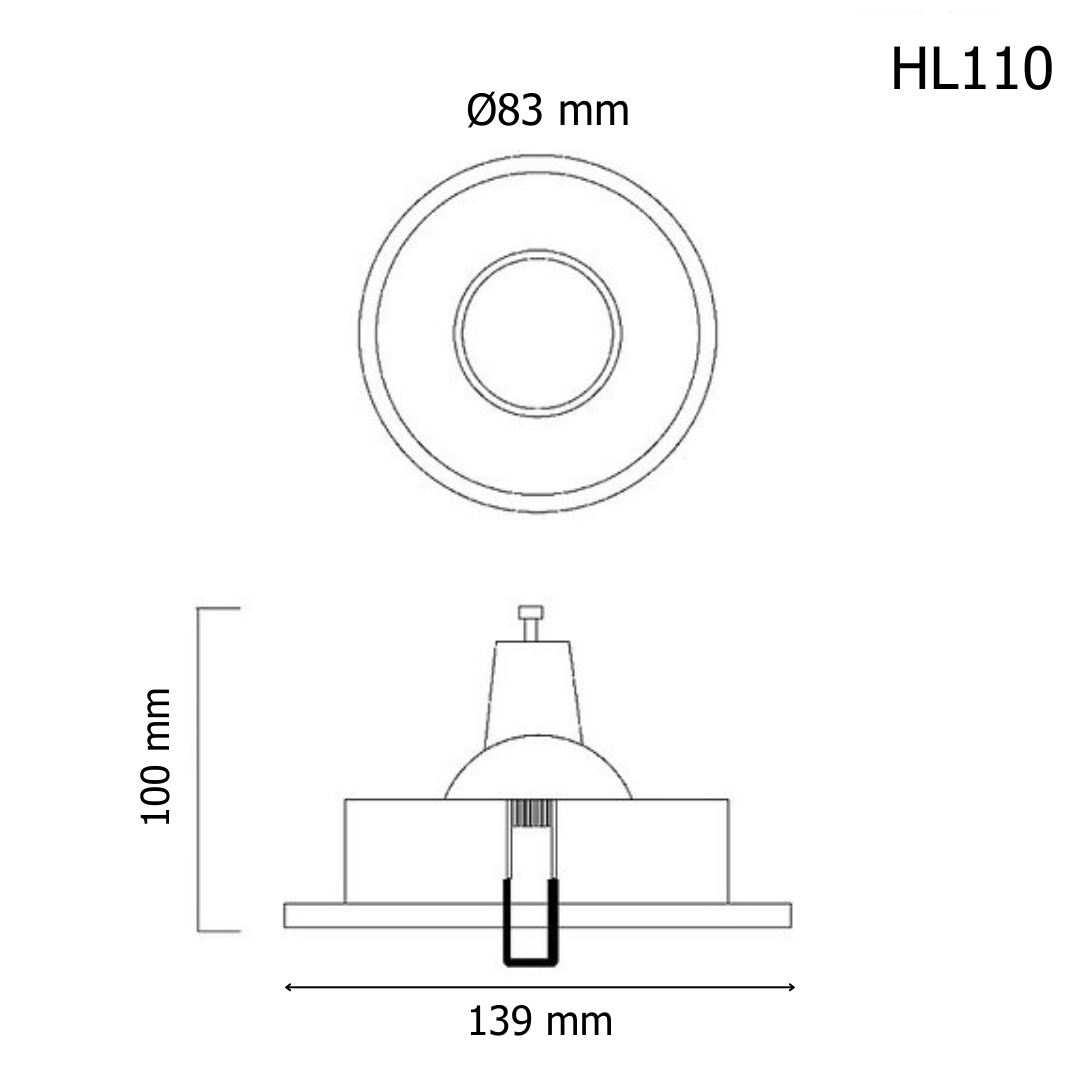 Downlight HL110 – recessed LED ceiling spotlight, view 4 | LAMP & LIGHT - Design forward Decorative lamp , Downlights, pendant lamp , striplights