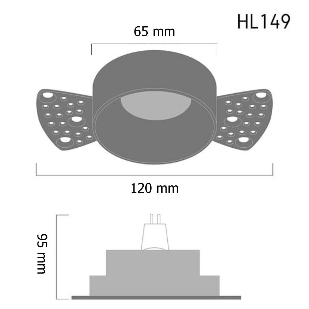 ดาวน์ไลท์ LED ฝังฝ้า Downlight HL149 ภาพที่ 4 | Lamp & Light โคมไฟตกแต่งบ้าน โคมไฟดาวน์ไลท์ โคมไฟเพดาน