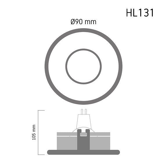 Downlight HL131 (Honeycomb)