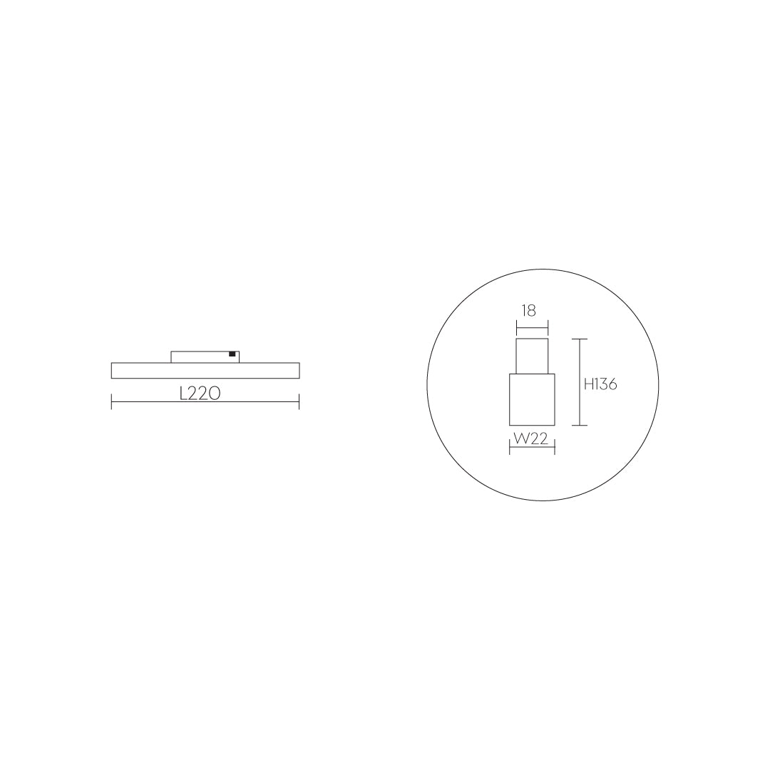 ไฟรางแม่เหล็ก LED Magnetic Light ML14 MARCO A 3000K ภาพที่ 7 | Lamp & Light โคมไฟตกแต่งบ้าน โคมไฟดาวน์ไลท์ โคมไฟเพดาน