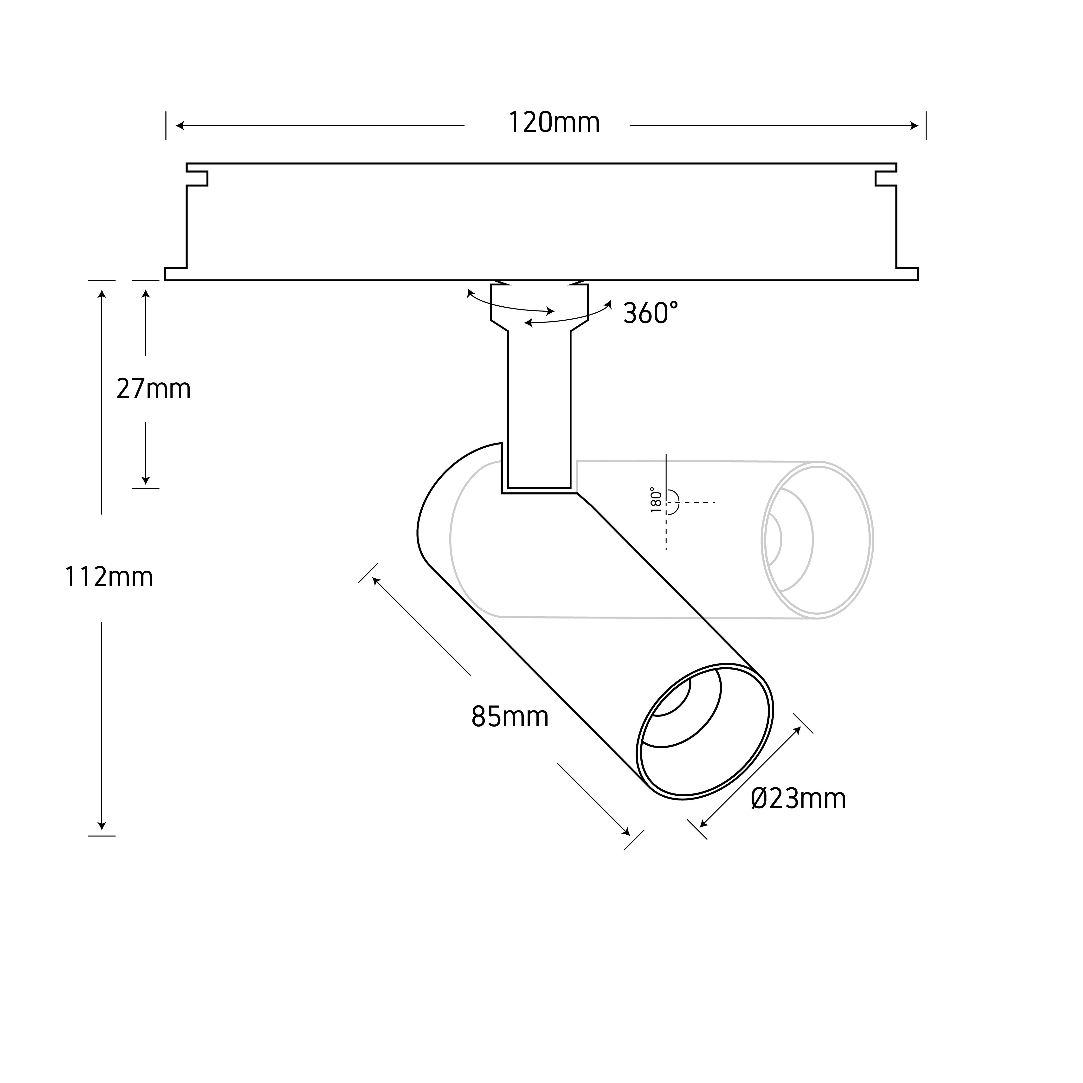 ไฟรางแม่เหล็ก LED Magnetic Light ML19 MONO 5 4000K ภาพที่ 6 | Lamp & Light โคมไฟตกแต่งบ้าน โคมไฟดาวน์ไลท์ โคมไฟเพดาน