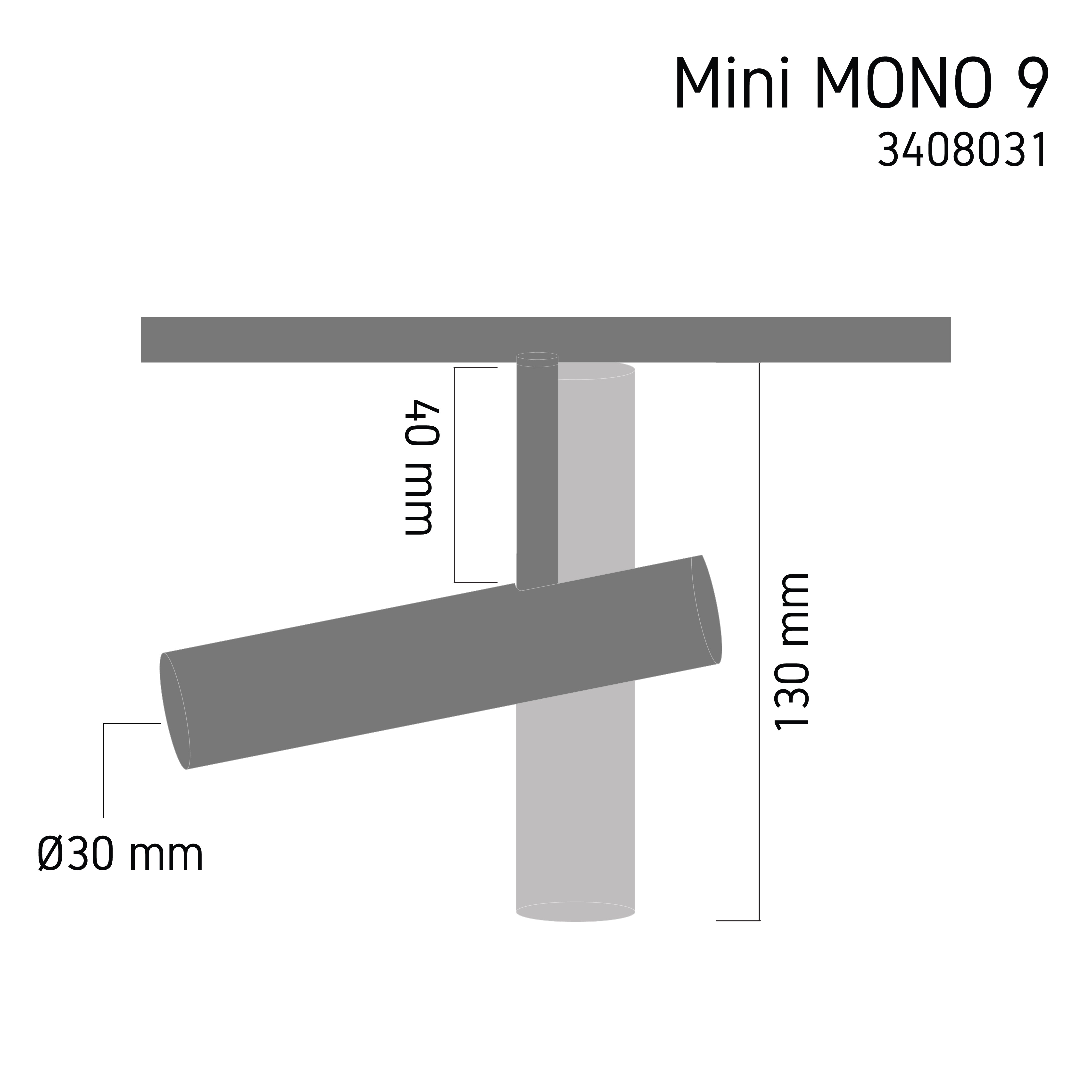 Mini Tracklight MT31 Mini MONO 9 3000K