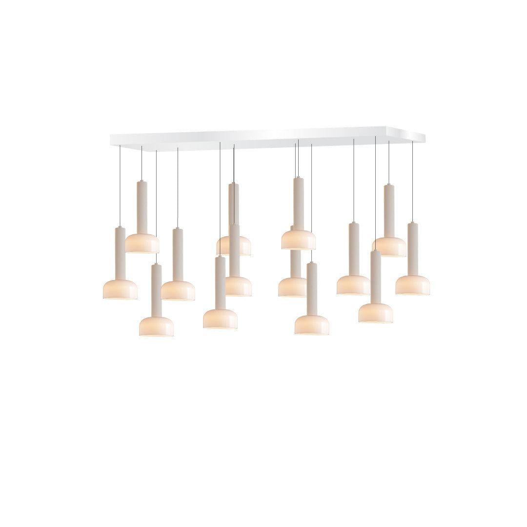 Multi-drop Rectangular 14 Head White (Q460)