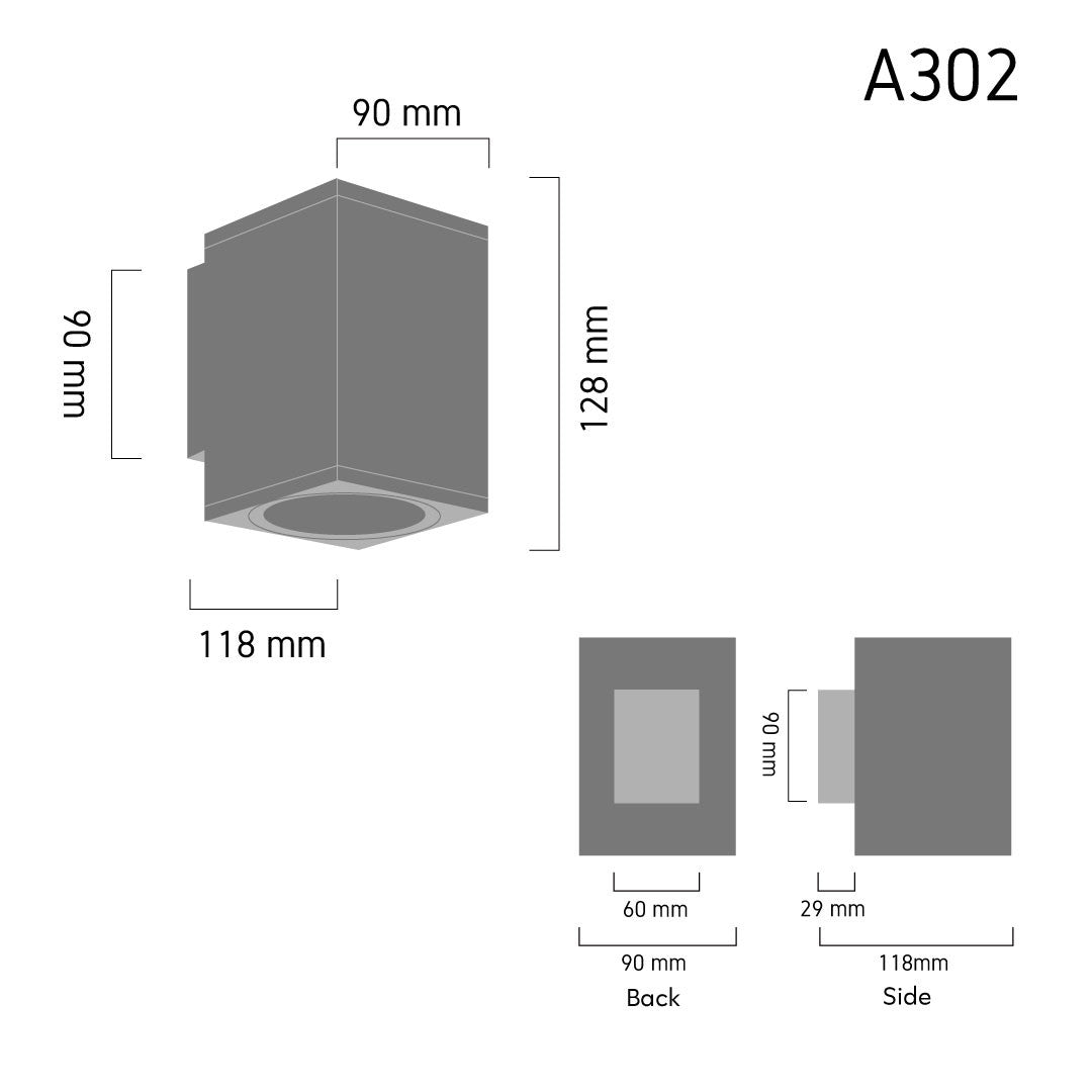 Outdoor Wall Lamp BLOQ A302