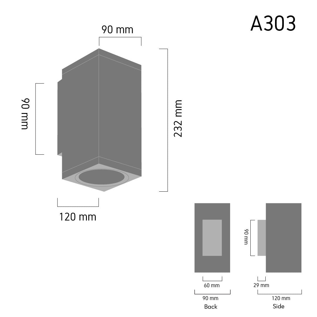 Outdoor Wall Lamp BLOQ A303