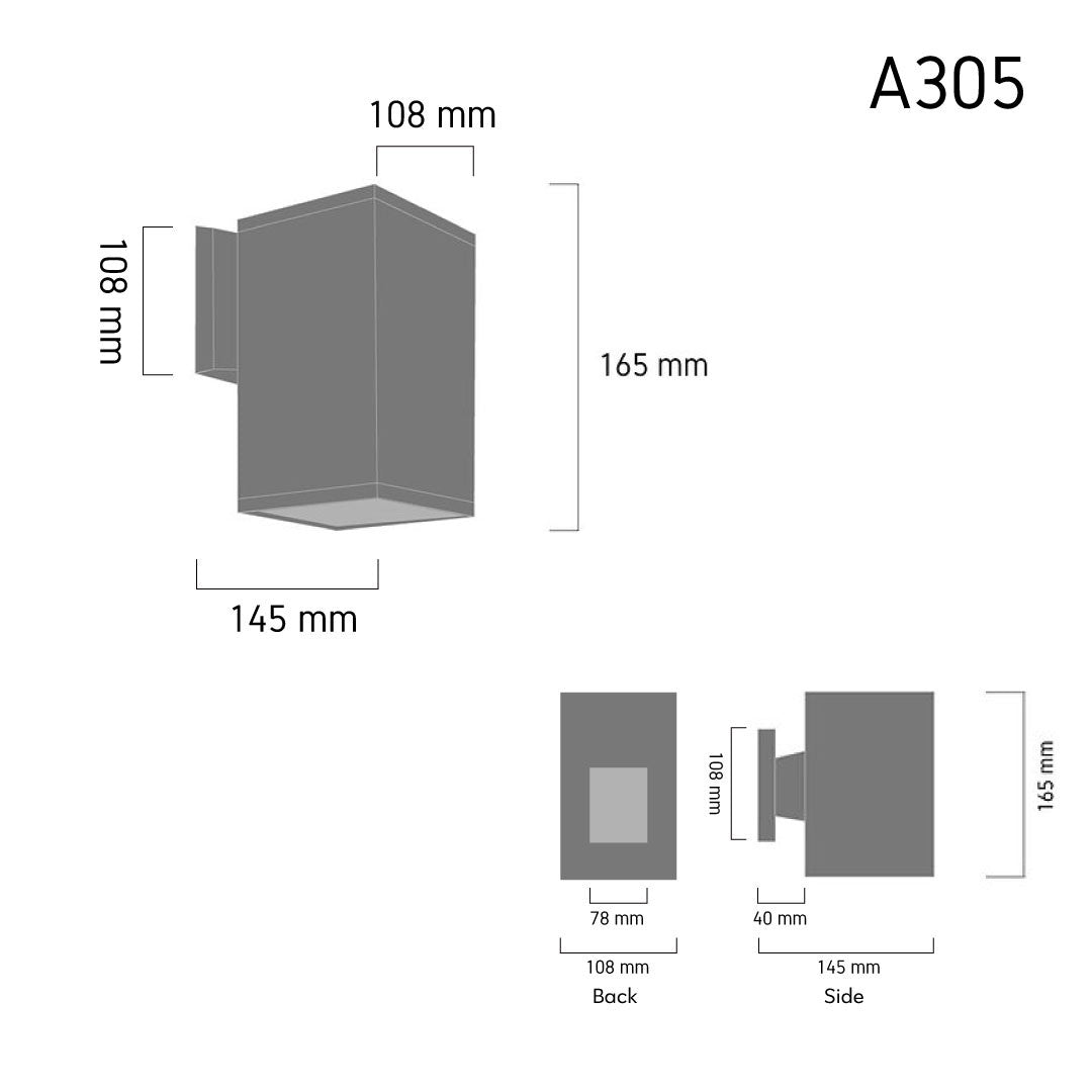 Outdoor Wall Lamp VERTIO A305