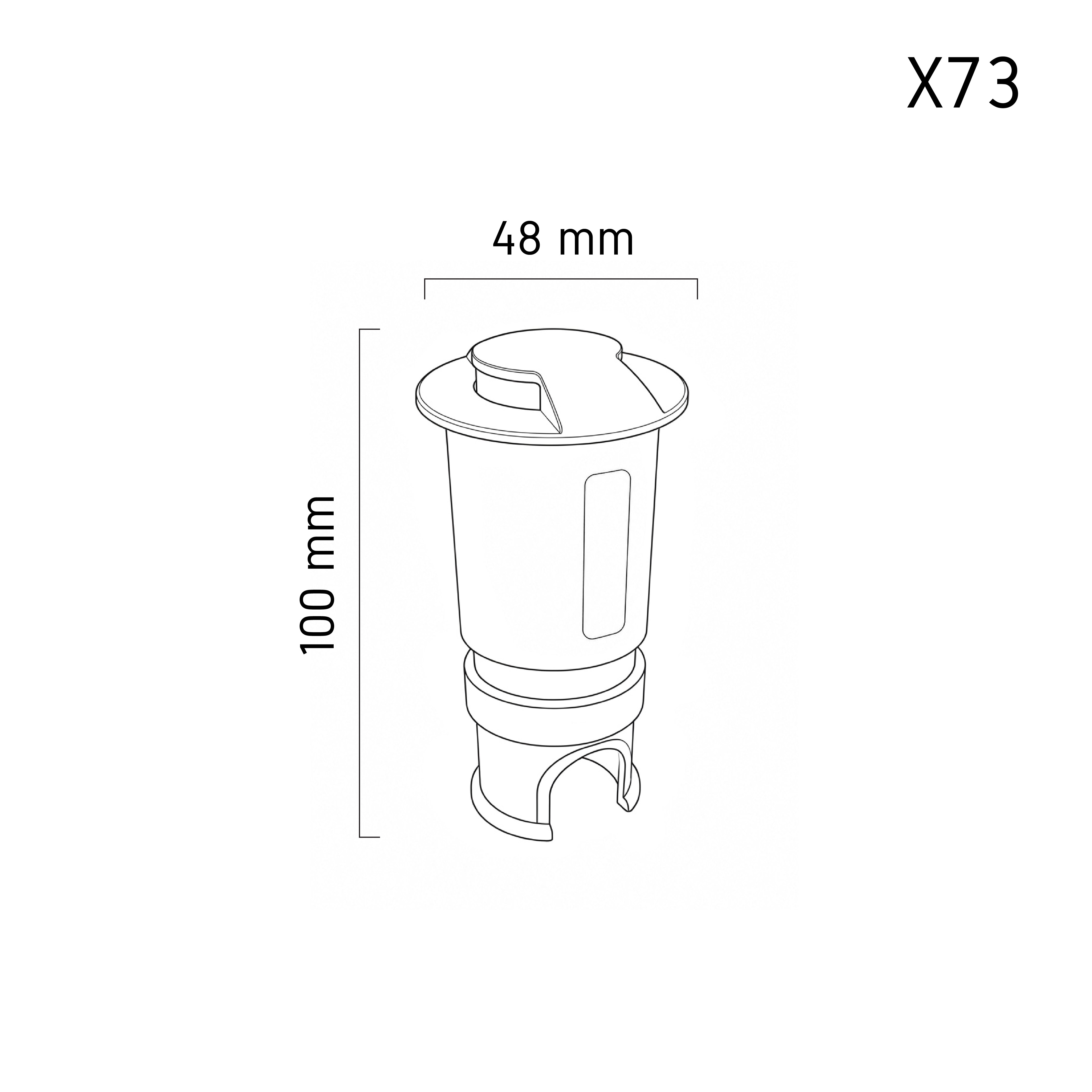 Inground Lamp URON X73 LED – outdoor inground uplight, view 5 | LAMP & LIGHT - Design forward Decorative lamp , Downlights, pendant lamp , striplights