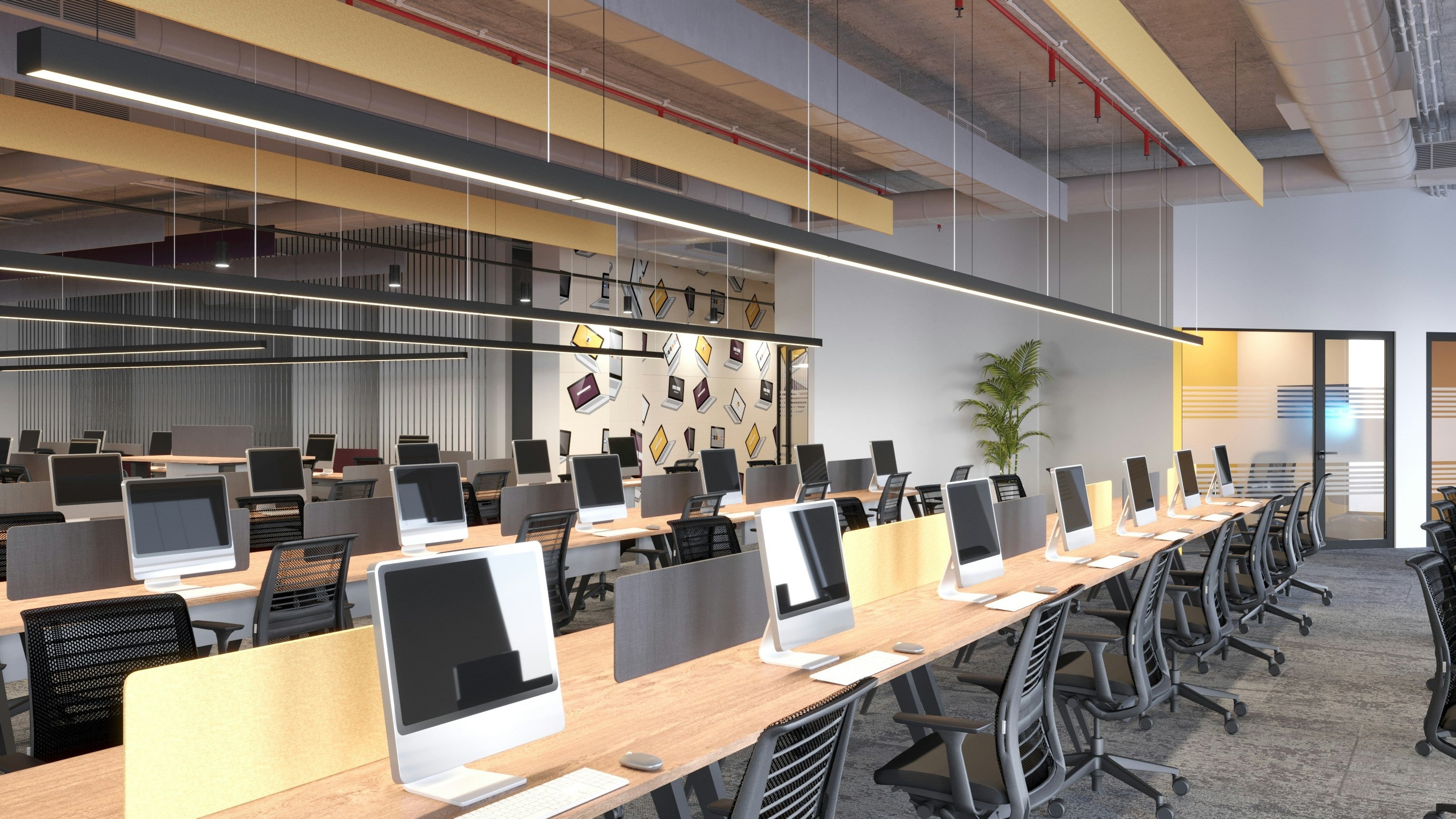 โคมไฟ LED เส้นแบบโมดูลาร์ Flow link Linear Light 60cm 10W Black 3CCT ภาพที่ 4 | Lamp & Light โคมไฟตกแต่งบ้าน โคมไฟดาวน์ไลท์ โคมไฟเพดาน