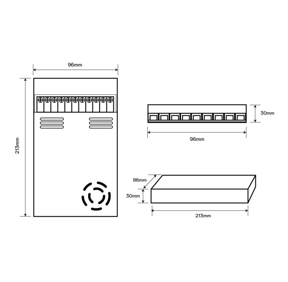 หม้อแปลง LED Strip Light 24V 14.6A 350W