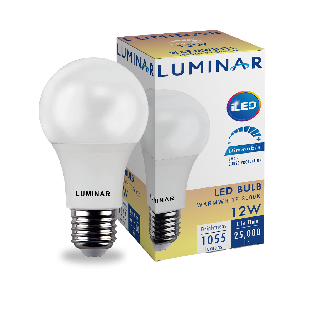 LED Bulb Luminar 12W 3000K Dimmable
