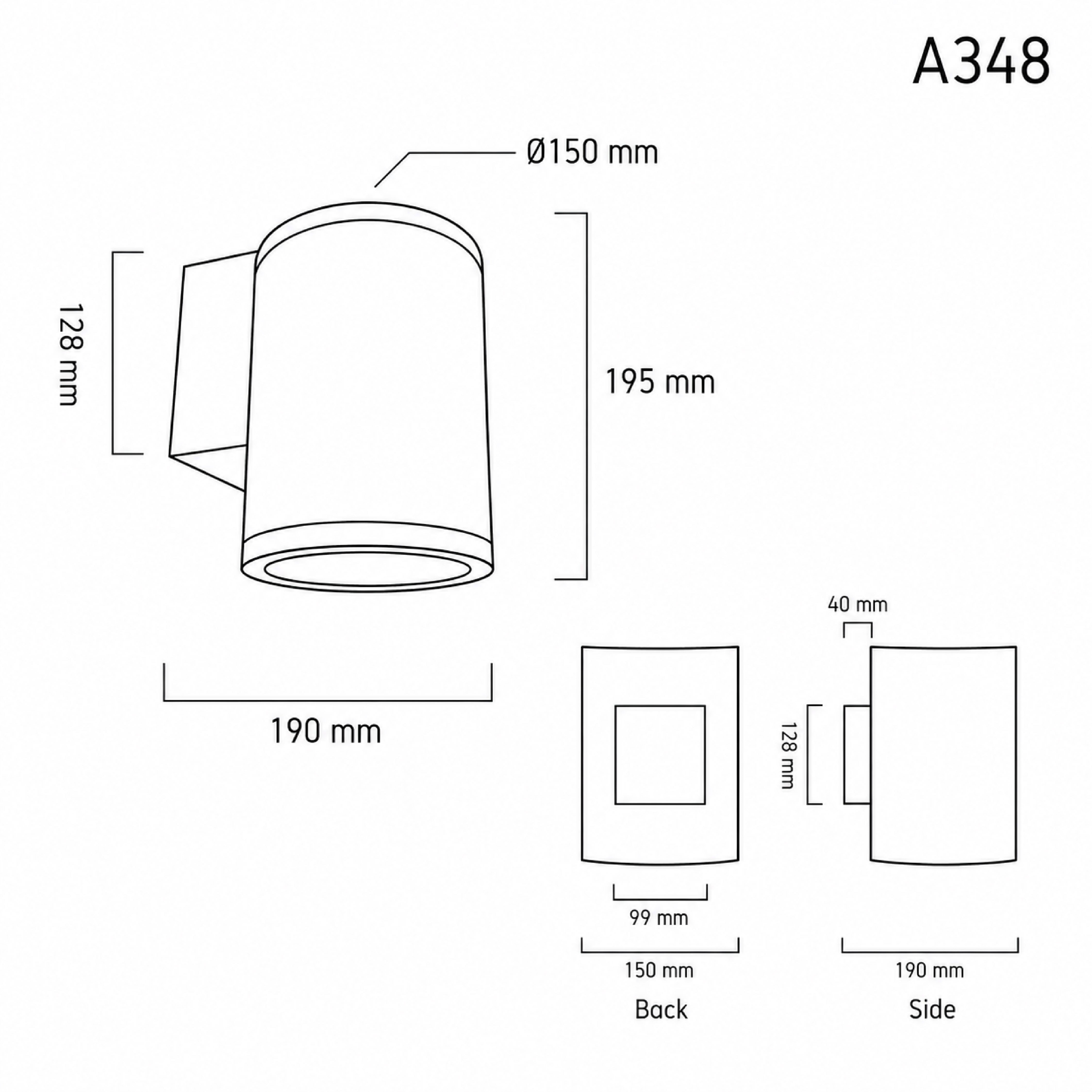 Outdoor Wall Lamp URBAN A348