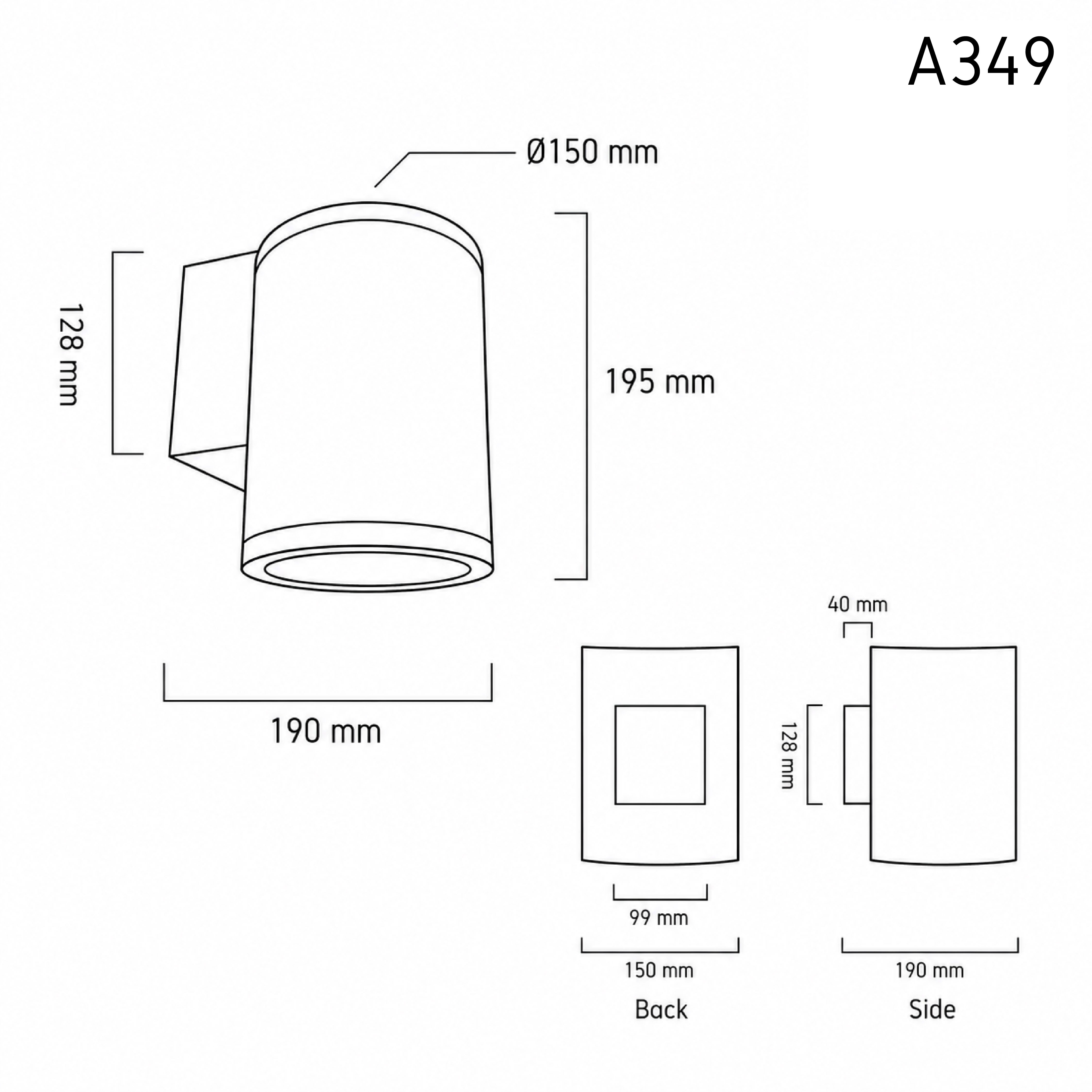 Outdoor Wall Lamp URBAN A349