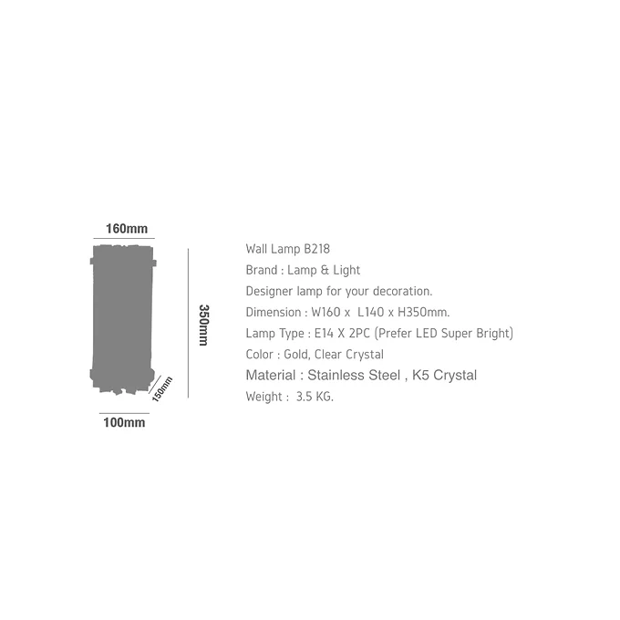 Wall Lamp CROWN B218