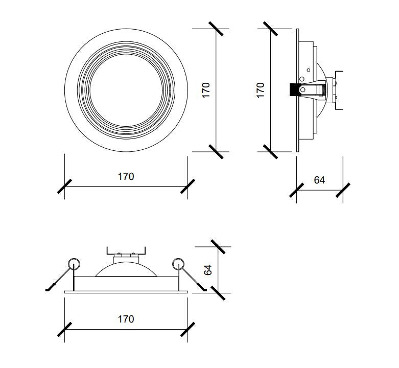 Downlight AR2 – recessed LED ceiling spotlight, view 4 | LAMP & LIGHT - Design forward Decorative lamp , Downlights, pendant lamp , striplights