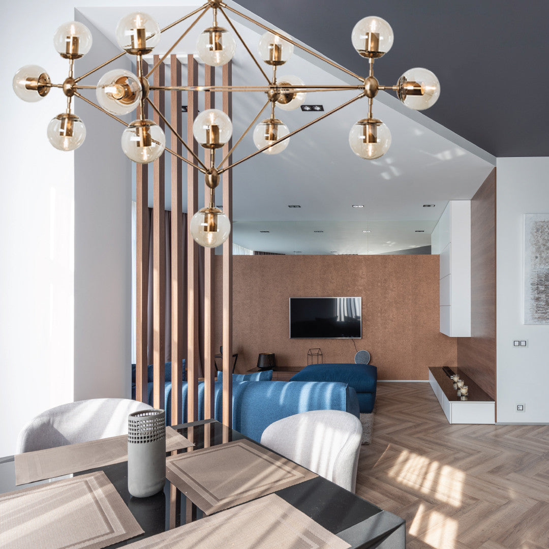 Chandelier ARVELLO P112 – decorative ceiling chandelier, view 3 | LAMP & LIGHT - Design forward Decorative lamp , Downlights, pendant lamp , striplights