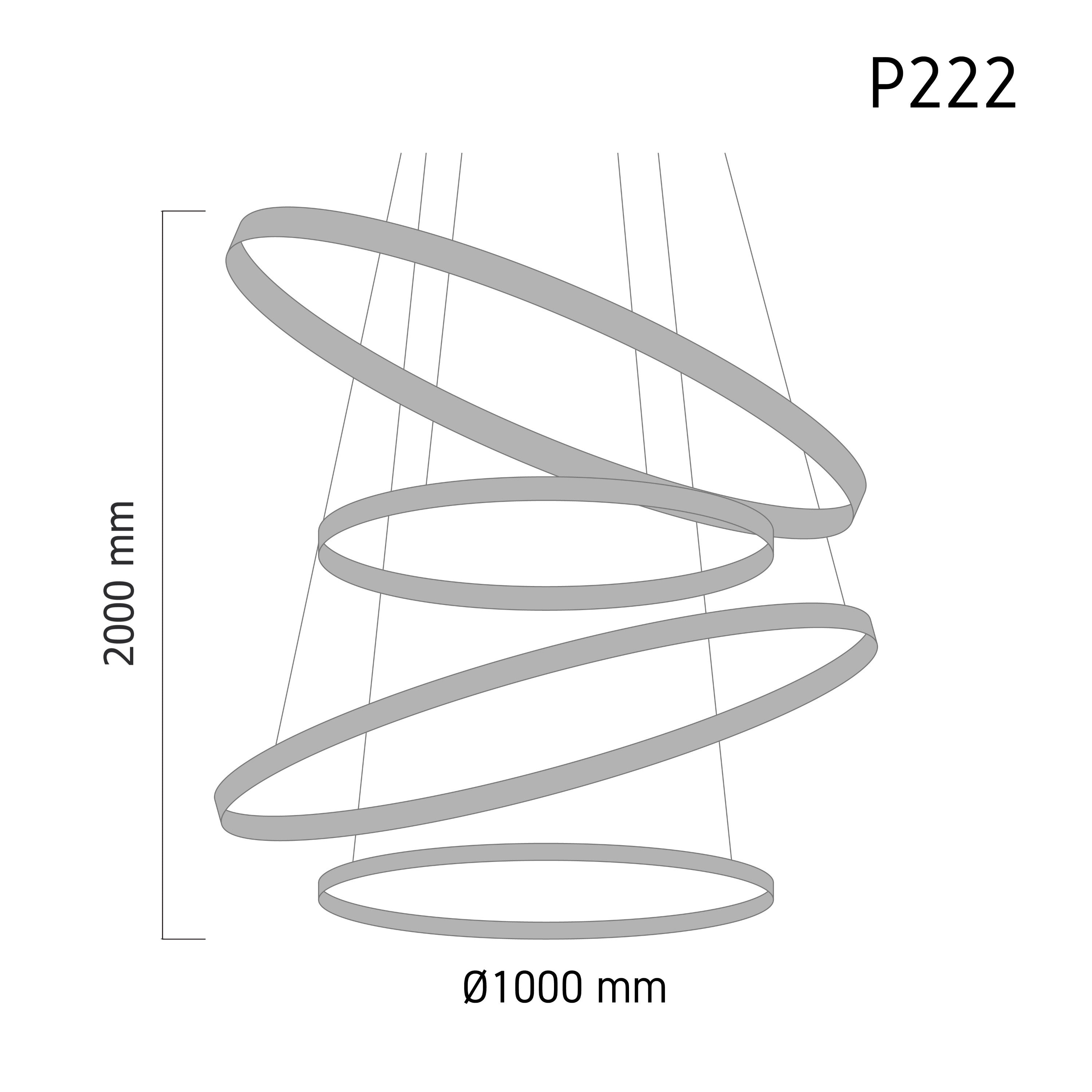 Chandelier CASCADA FLOW P222