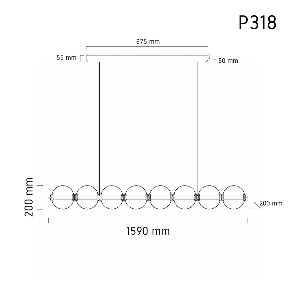 Chandelier Pure P318