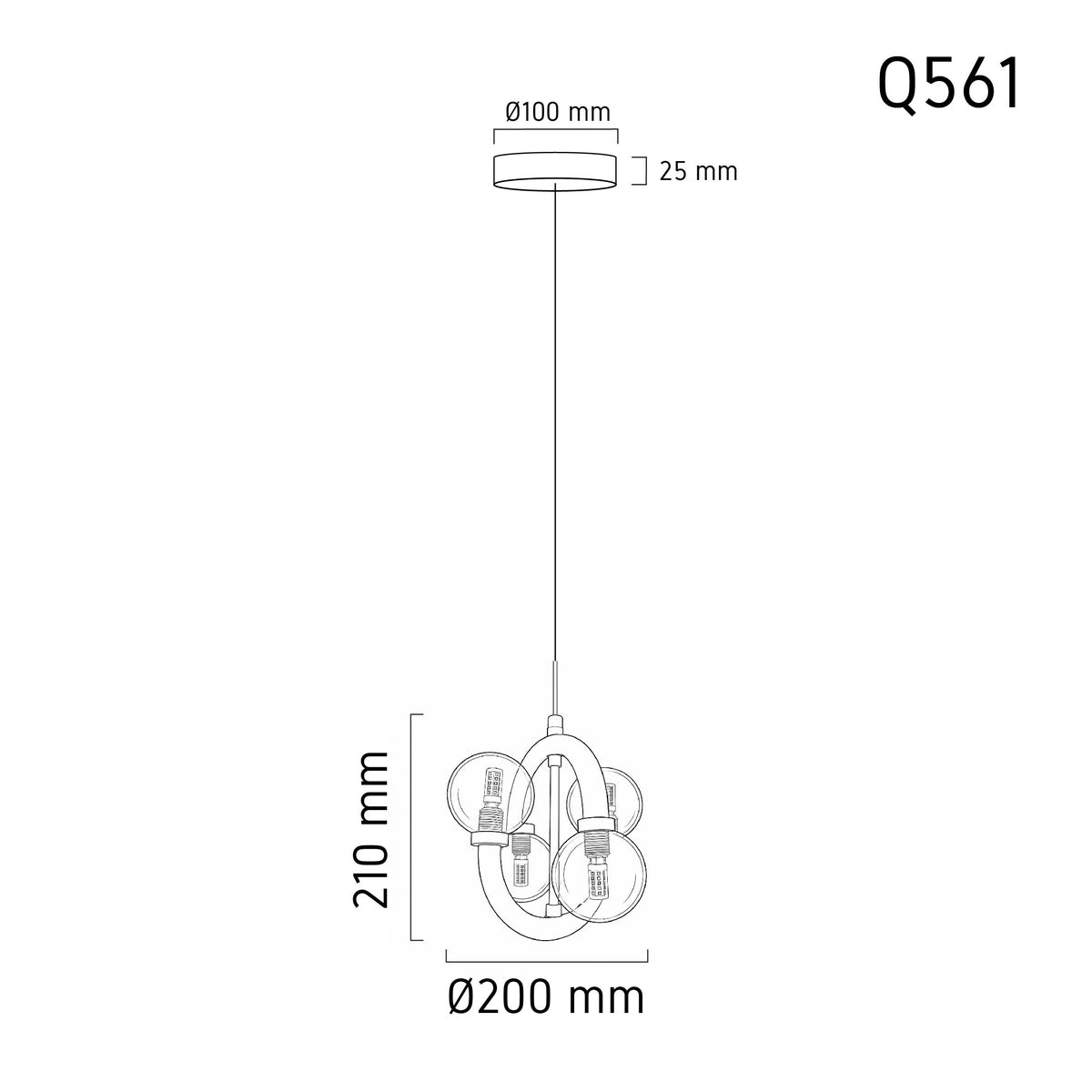 Pendant Lamp Faris Q561