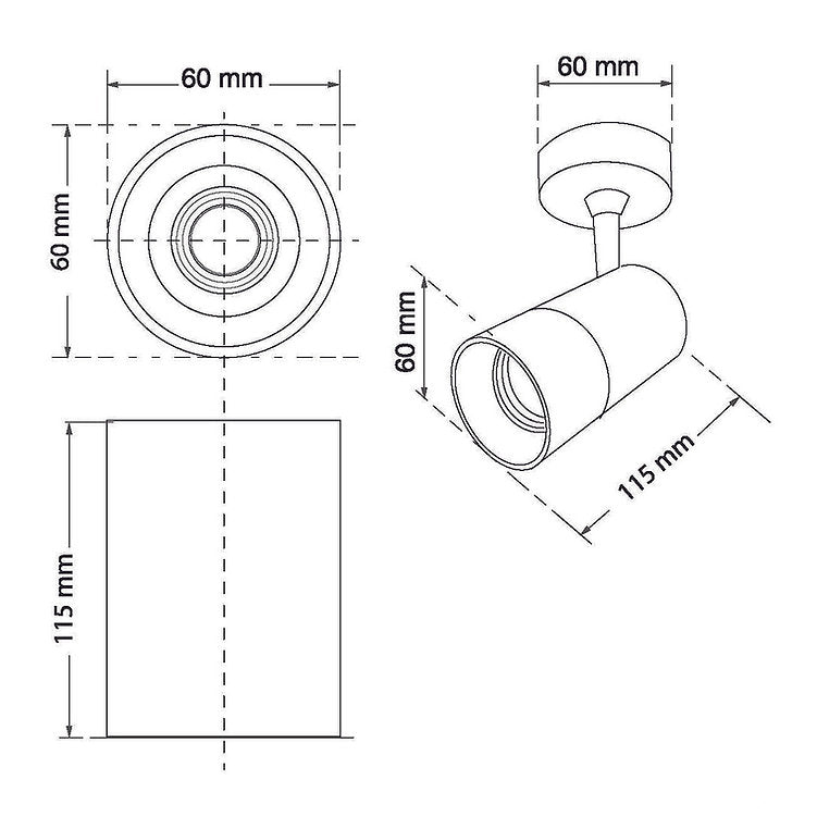 Surface Downlight L108 LED Coolwhite 12W