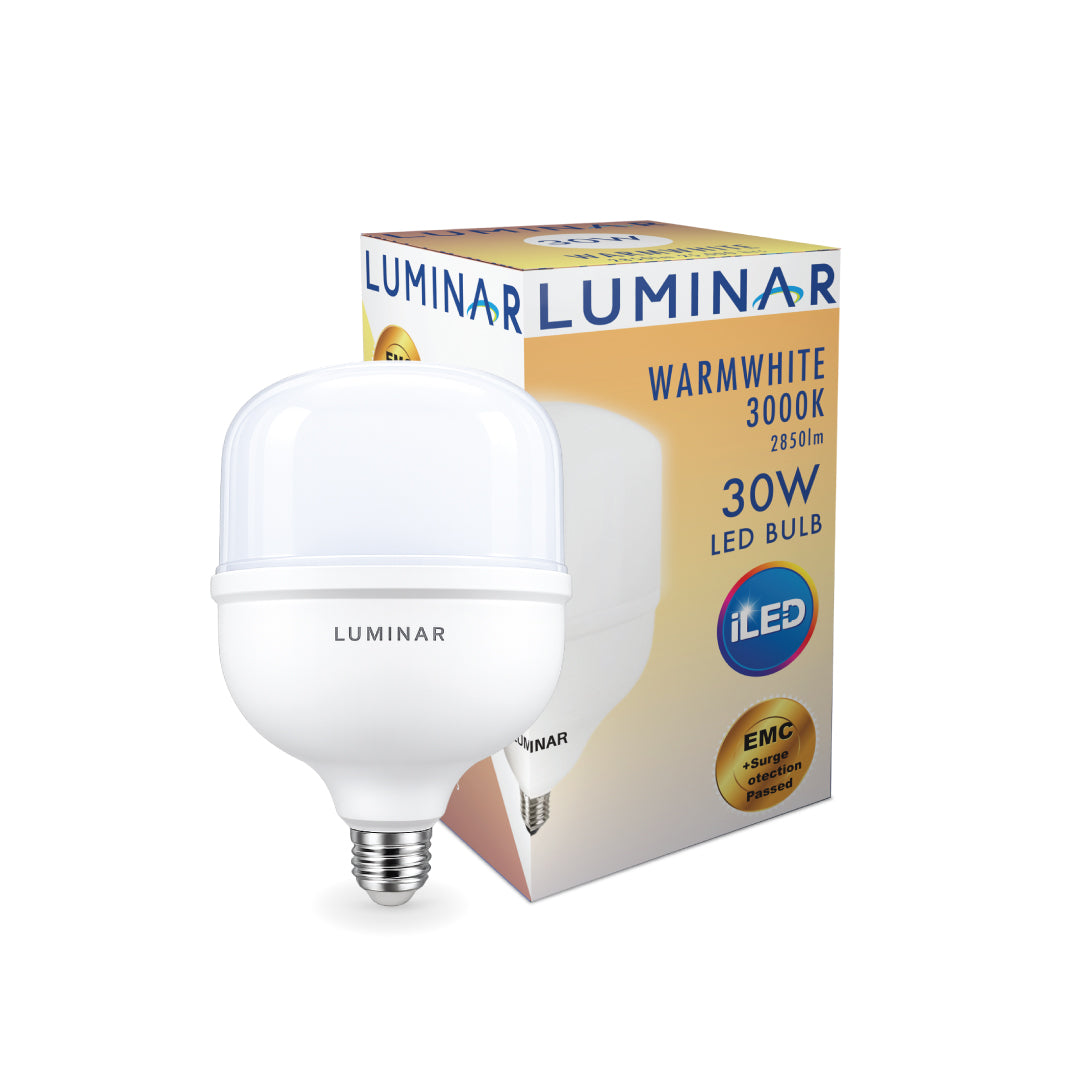 LED Bulb E27 30W Luminar 3000K