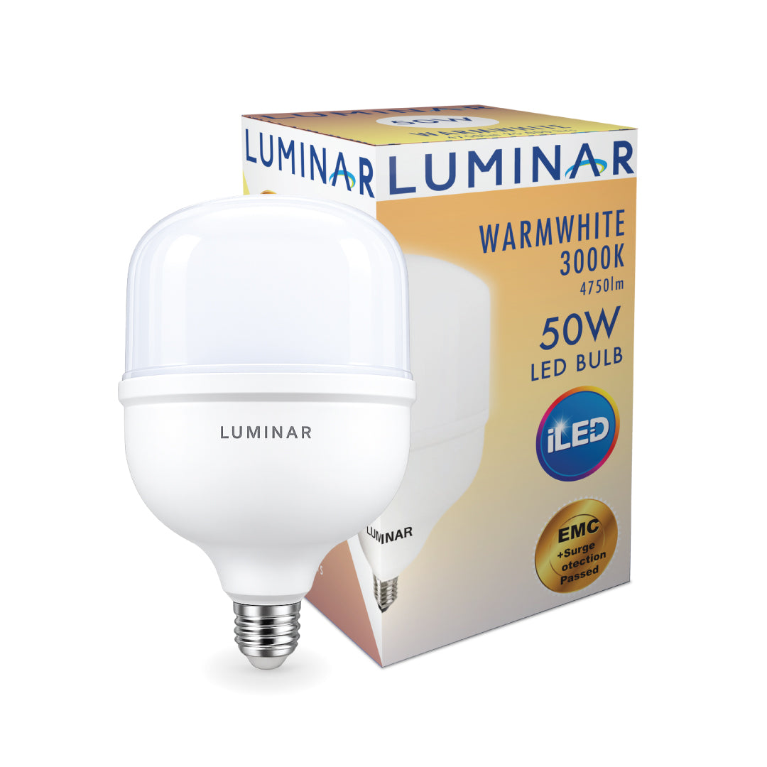 LED Bulb E27 50W Luminar 3000K