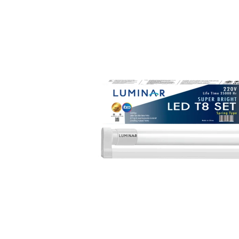 Complete T8 Set 9W Spring Cap Daylight