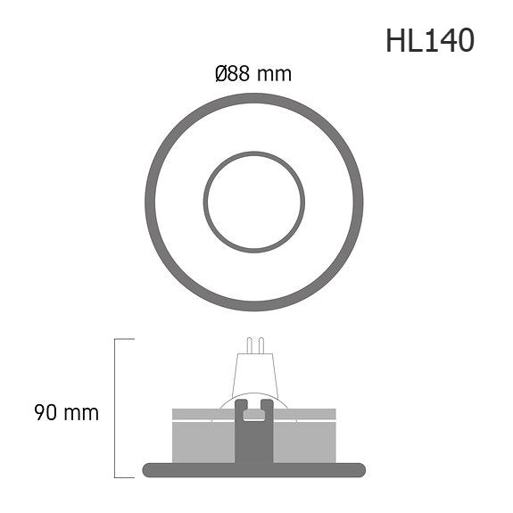 Downlight HL140 (Reflect M1)
