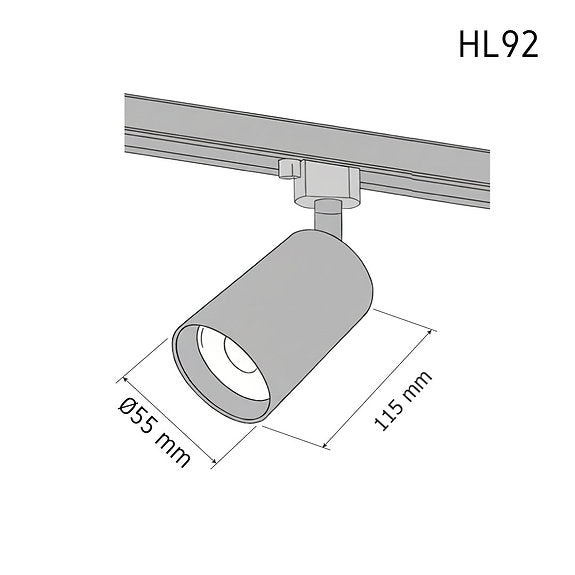 สปอตไลท์รางแทร็ค LED Tracklight HL92 ภาพที่ 4 | Lamp & Light โคมไฟตกแต่งบ้าน โคมไฟดาวน์ไลท์ โคมไฟเพดาน
