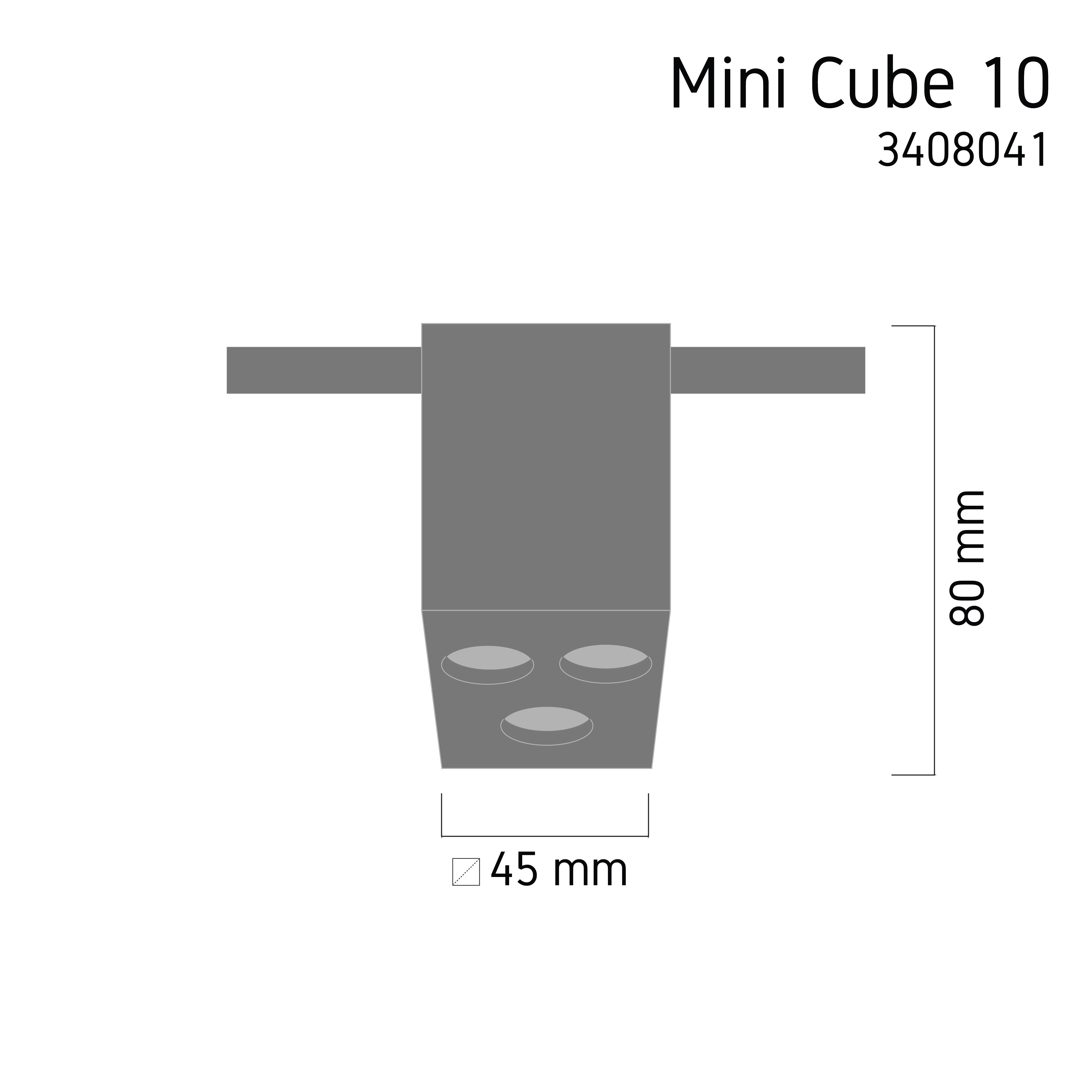 สปอตไลท์แทร็ค LED ขนาดเล็ก Mini Tracklight MT41 Mini CUBE 10 3000K ภาพที่ 3 | Lamp & Light โคมไฟตกแต่งบ้าน โคมไฟดาวน์ไลท์ โคมไฟเพดาน