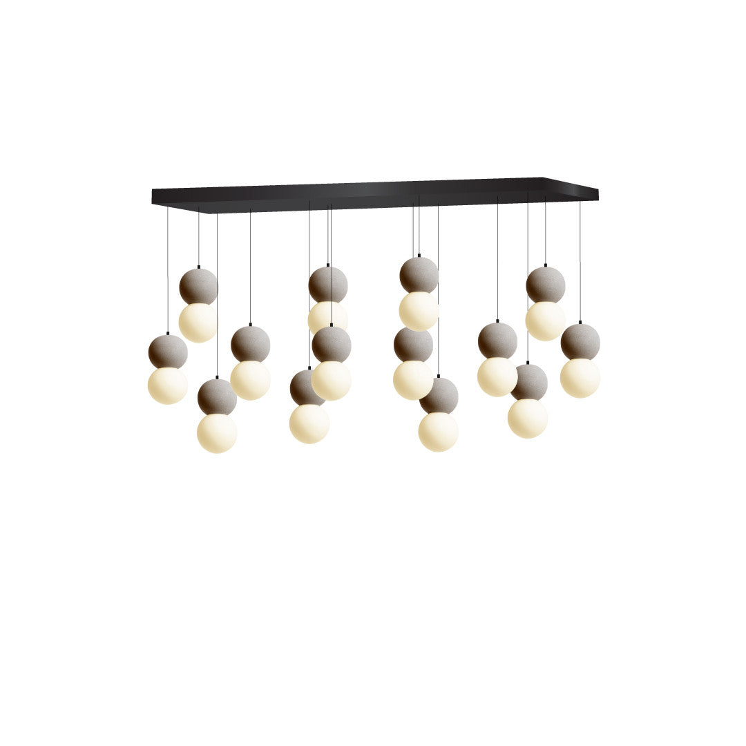 Multi-drop Rectangular 14 Head Black (Q469)