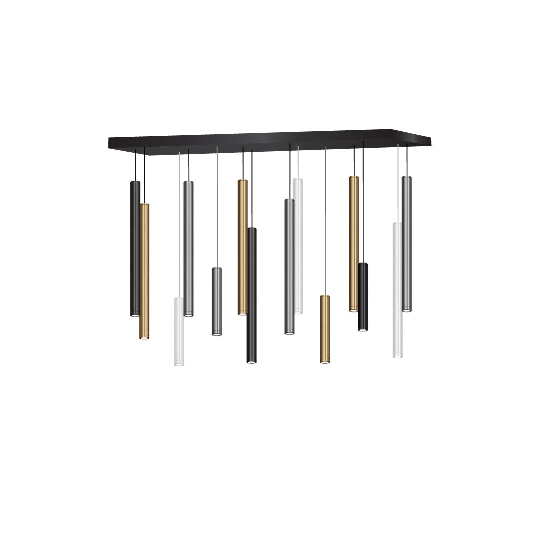 Multi-drop Rectangular 14 Head Black (Q513-Q520)