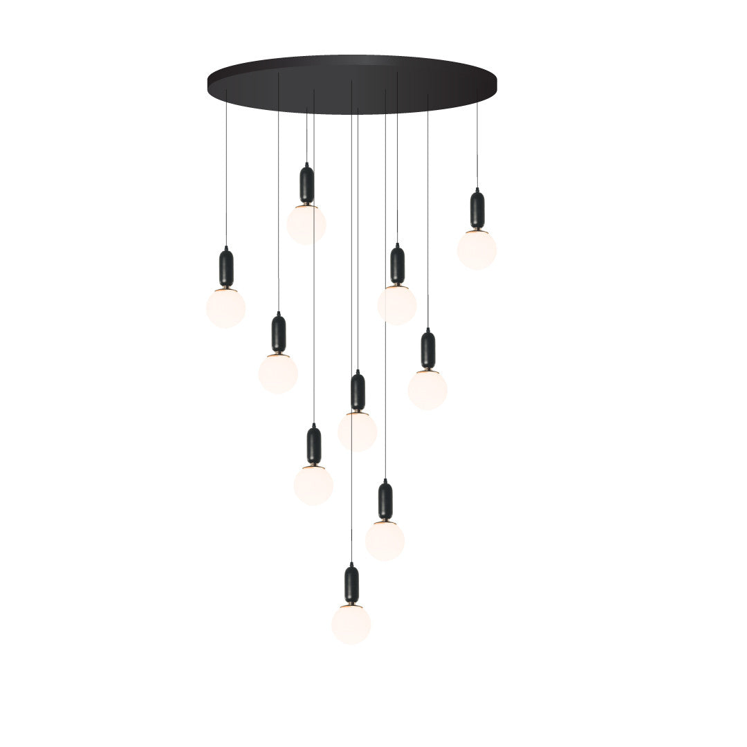 Multi-drop Round 10 Head Black (Q341)