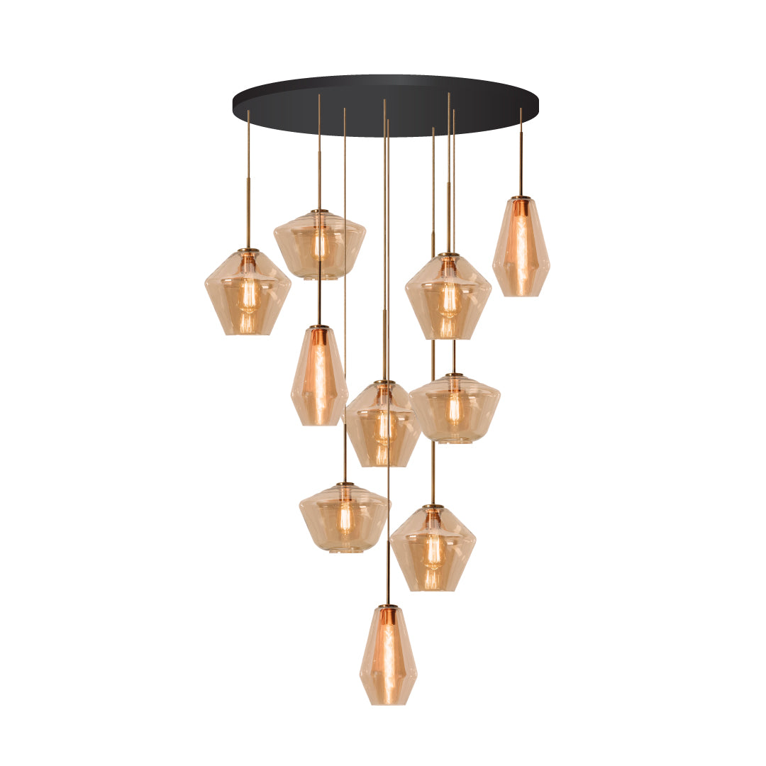 Multi-drop Round 10 Head Black (Q323,Q324,Q325)