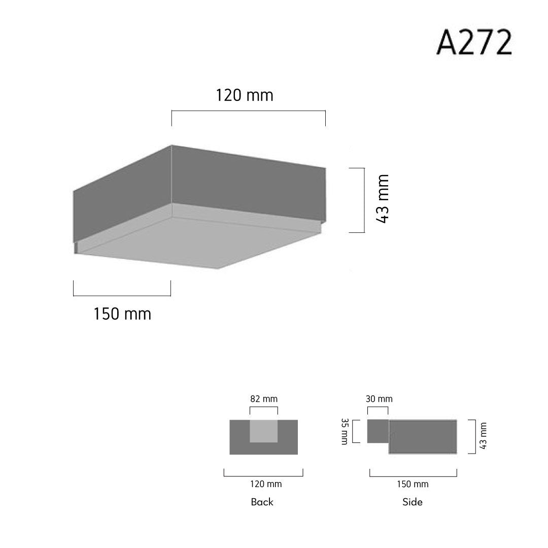 Outdoor Wall Lamp PLANO A272 LED