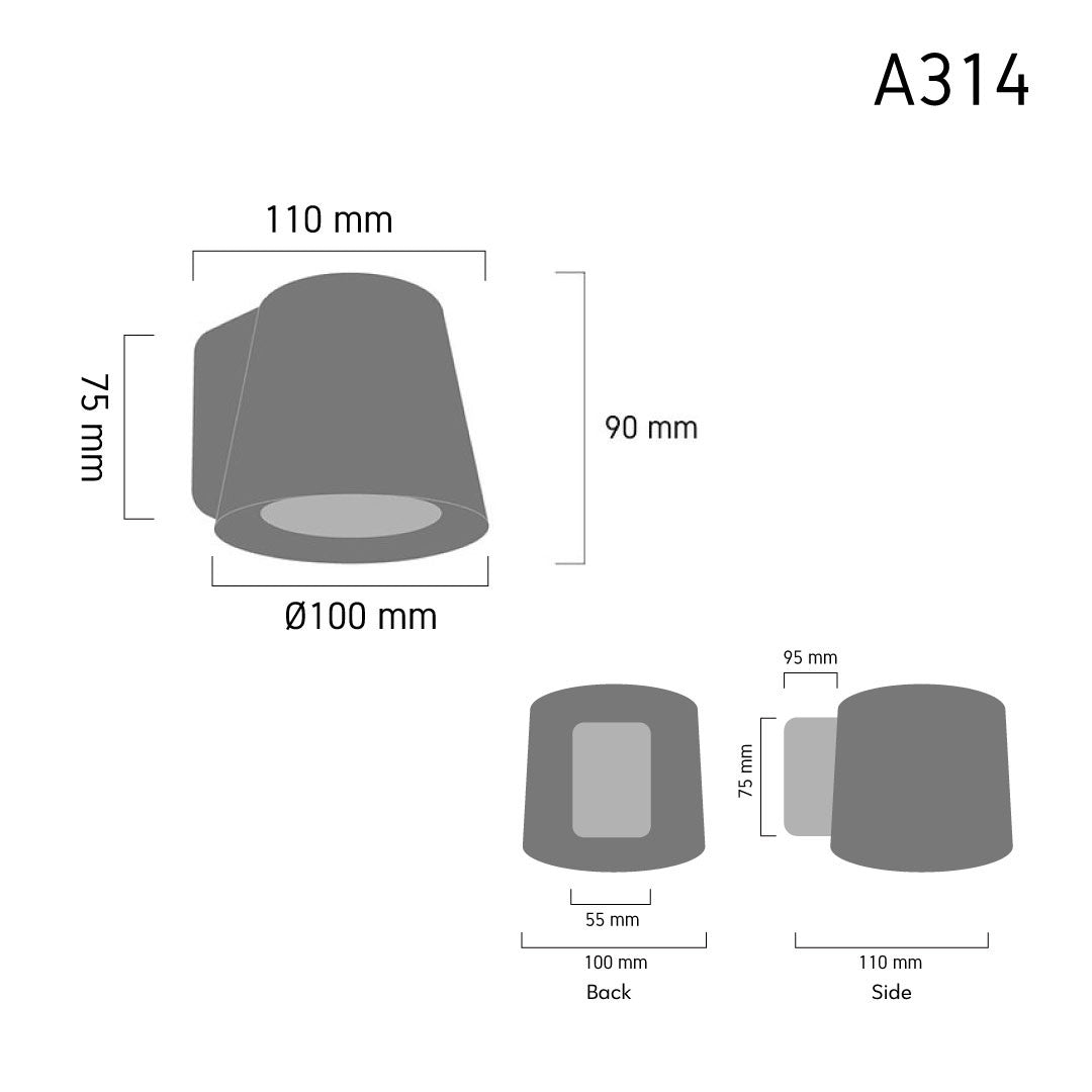 Outdoor Wall Lamp TARO A314