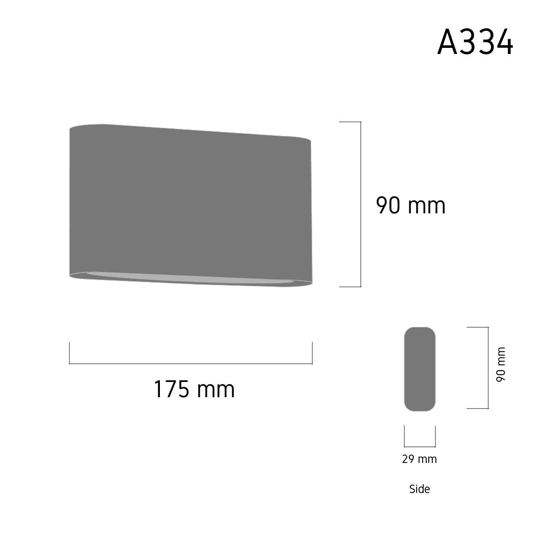 Outdoor Wall Lamp RECTIO A334 LED